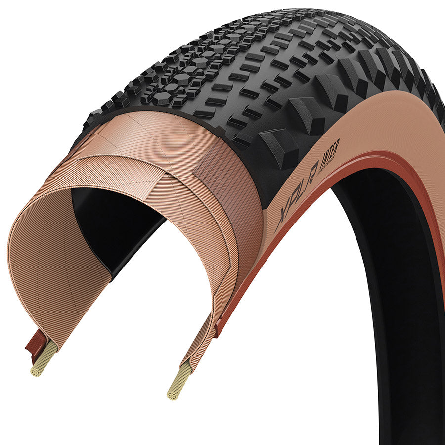 Zipp Goodyear XPLR Inter Gravel Tire 700x50C Folding Tubeless Ready Dynamic:UHP M:Wall Black