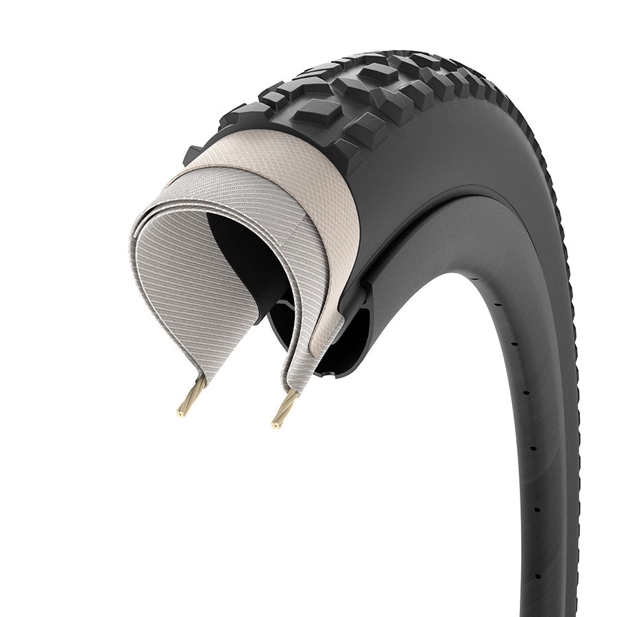 Pirelli Cinturato Gravel M P-Line Gravel Tire 700x35C Folding Tubeless Ready SpeedGrip TechWALL 60TPI Black