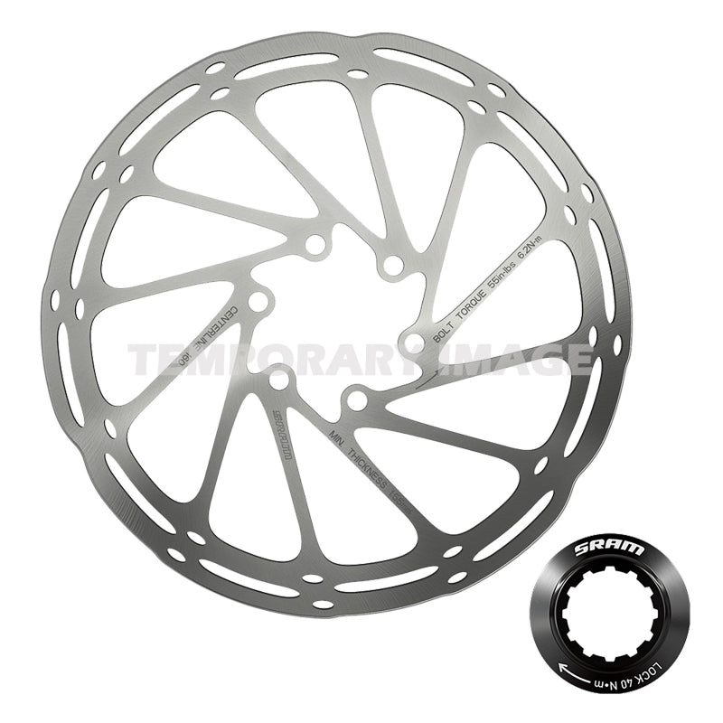 SRAM CenterLine Disc Brake Rotor - 200mm Center Lock 2.0mm Includes External Tooled Lockring