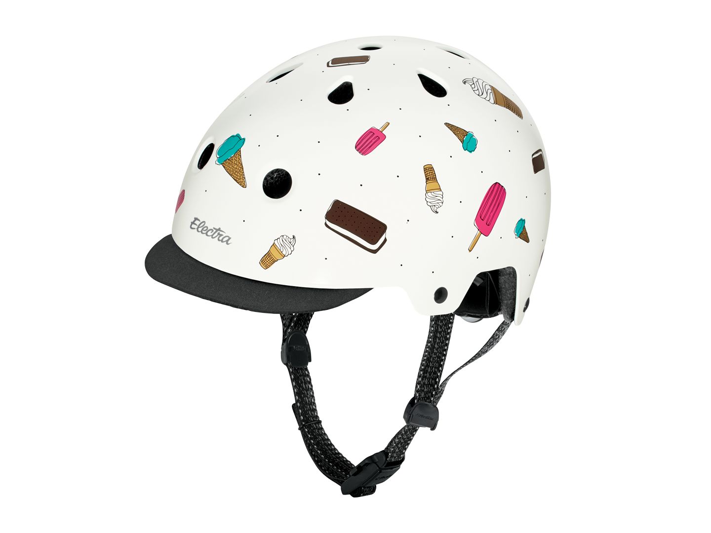Helmet Electra Lifestyle Lux Soft Serve Medium White CPSC
