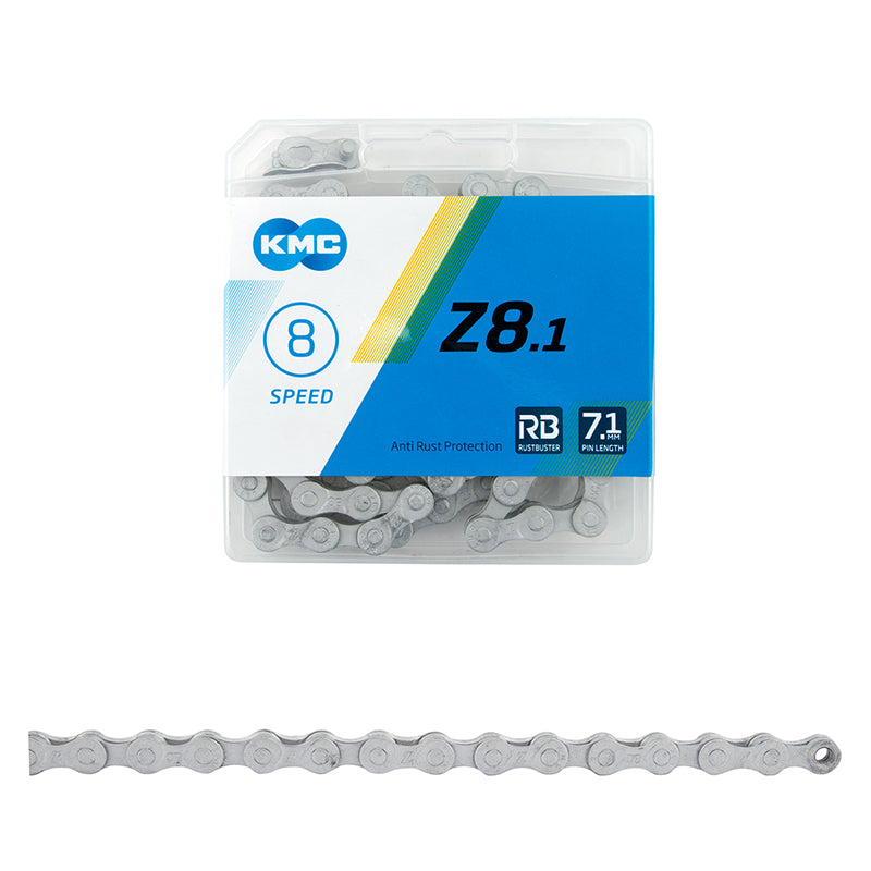 KMC Z8.1 RB Rustbuster Chain - 8-Speed 116 Links Gray