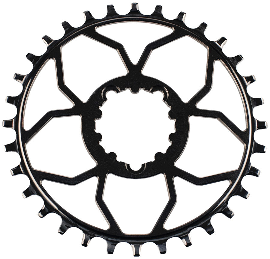 5DEV T-Type Direct Mount Chainring - 30t 3-Bolt 3mm Offset Aluminum Black
