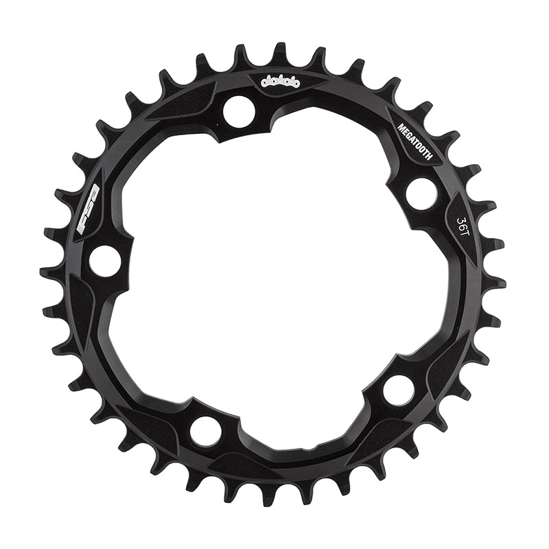 Full Speed Ahead Super Road Megatooth Chainring - 36t 110mm BCD 5-Bolt Aluminum For 1x11-Speed BLK
