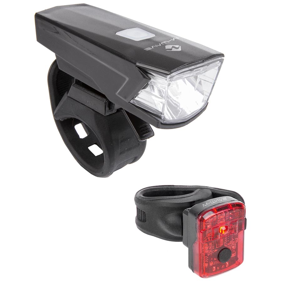 M-Wave Atlas K 15 USB Light Set Black