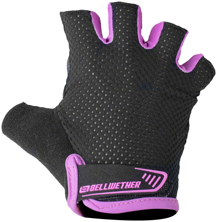 Bellwether Gel Supreme Gloves - Purple Short Finger Women's Large