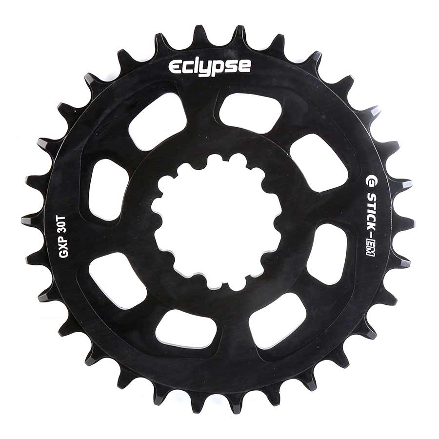 Eclypse Glide-Pro Stick Em DM 34T 9-11sp Direct Mount Chainring Alloy Black 0mm offset