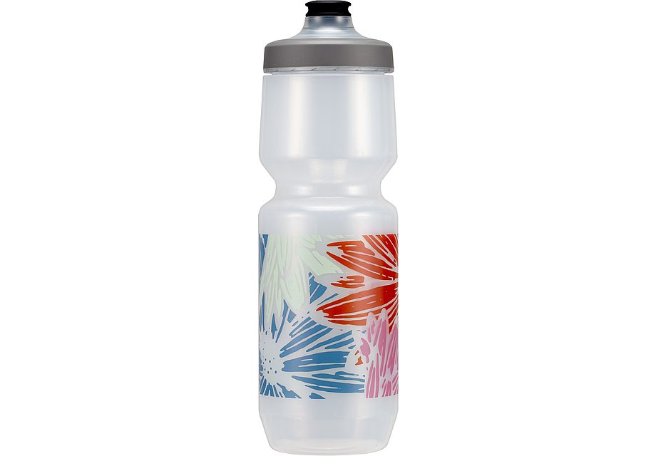 Specialized 26 oz purist wg bottle flowers trans 26 oz