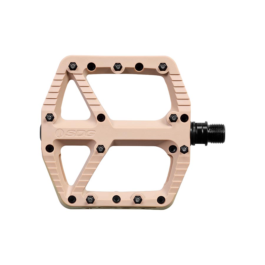 SDG Components Comp Platform Pedals Body: Composite Spindle: Cr-Mo 9/16 Beige Pair
