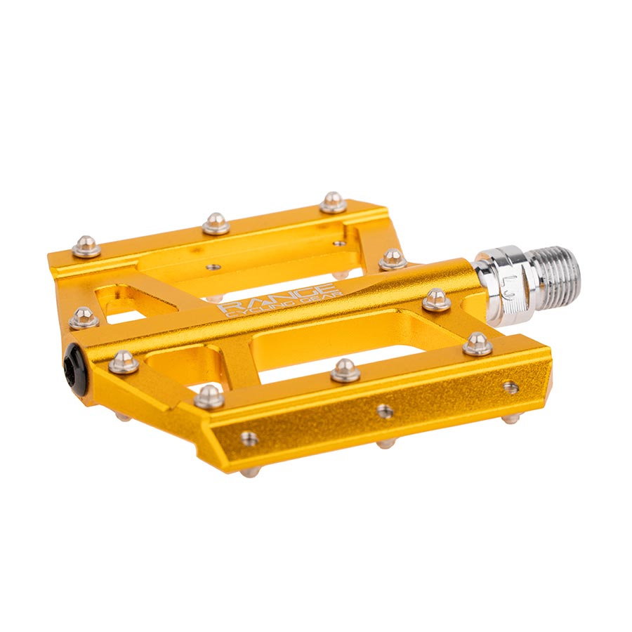 RCG Trailhead Platform Pedals Body: Alloy Spindle: Cr-Mo 9/16 Gold Set