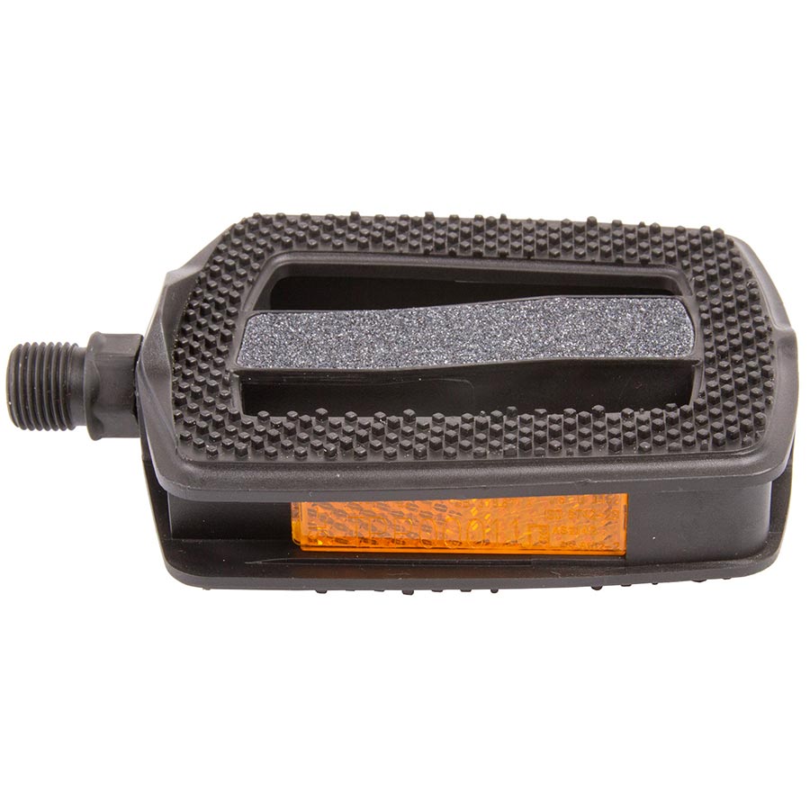 M-Wave Steady Beach Non-slip Pedals Body: Nylon Spindle: Cr-Mo 9/16 Black Pair