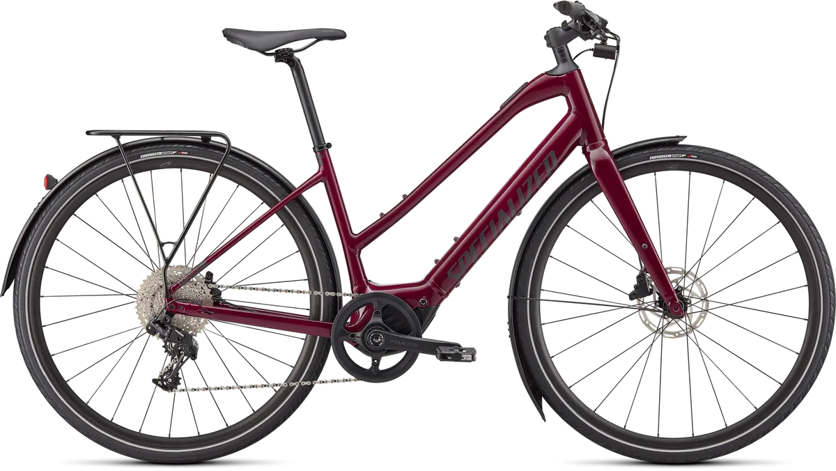 Turbo Vado SL 4.0 Step-Through EQ - Raspberry / Black Reflective / S