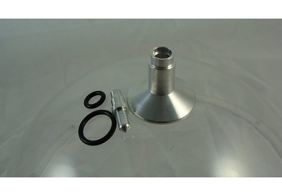 Specialized suspension tooling: fork, lower leg, 9mm seal support block, assembly
