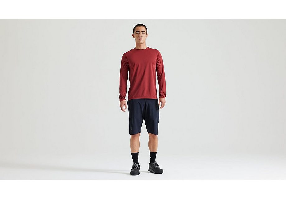 Specialized gravity training jersey ls men garnet red s