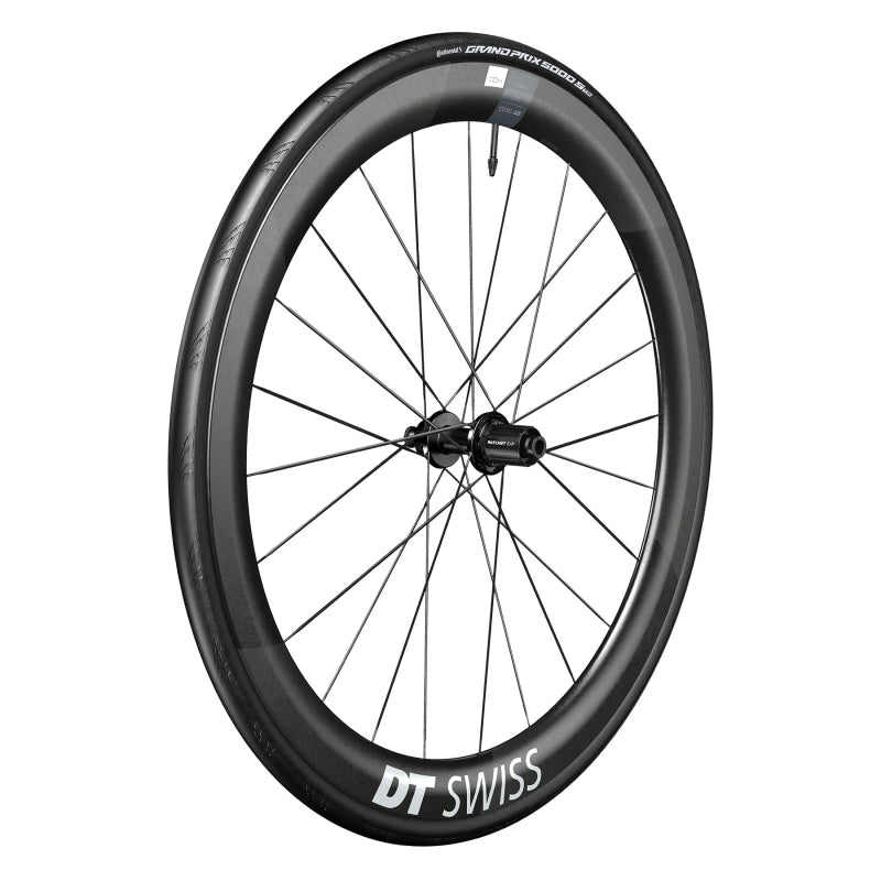 DT Swiss ARC 1400 DiCut 50 Rear Wheel - 700 12 x 142mm Center-Lock HG11 Road/XDR Ratchet EXP 36 BLK WTS w/GP5000 STR Tire