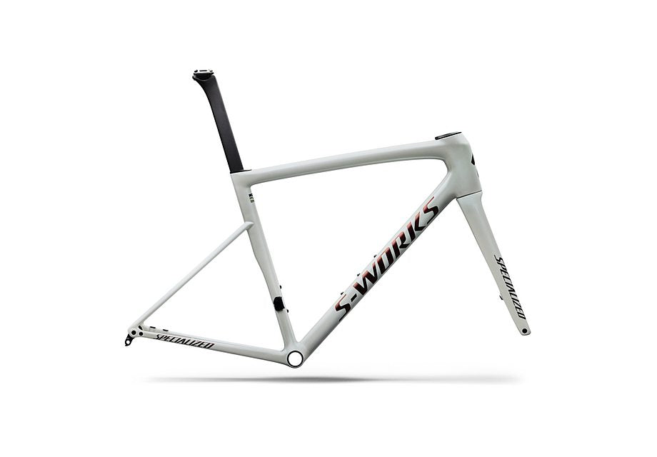 Specialized Tarmac Sl8 S-Works Frmset Gloss Metallic White Silver / Pearl / Black 49