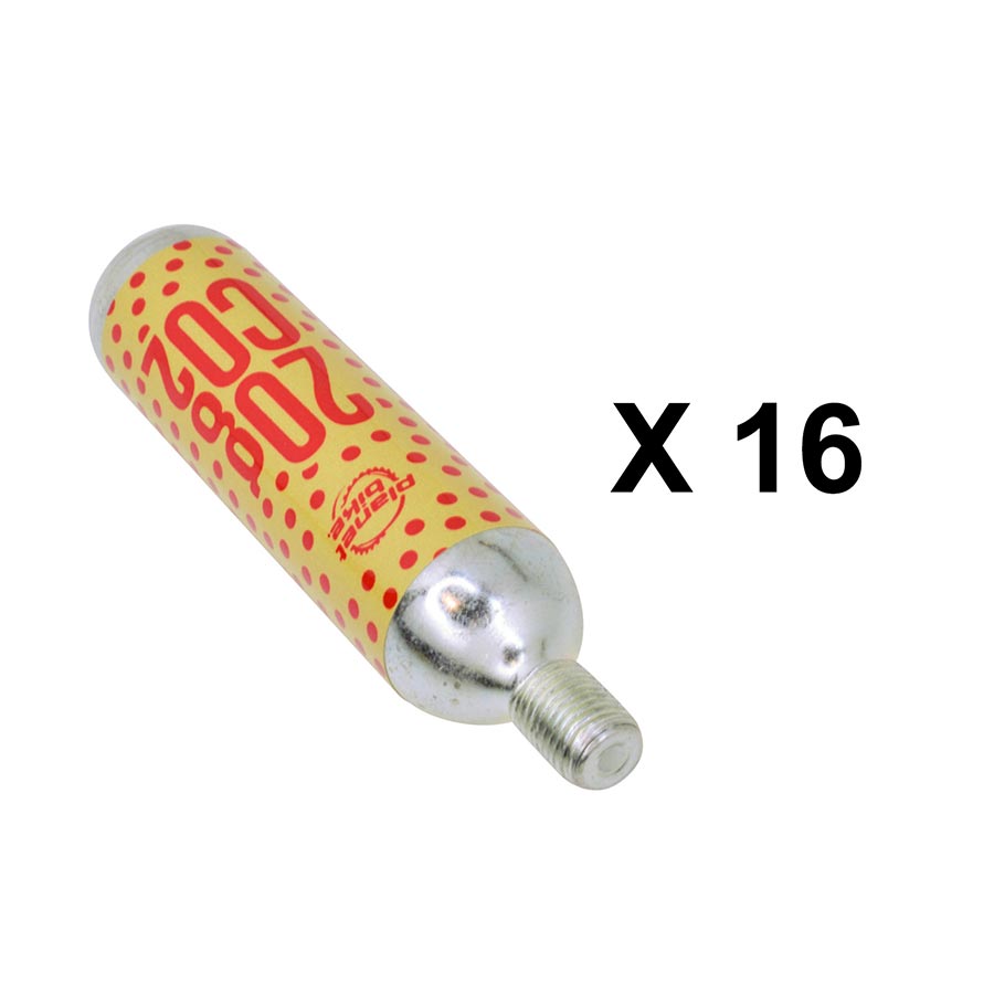 Planet Bike CO2 Cartridge 20g Threaded 16/Count