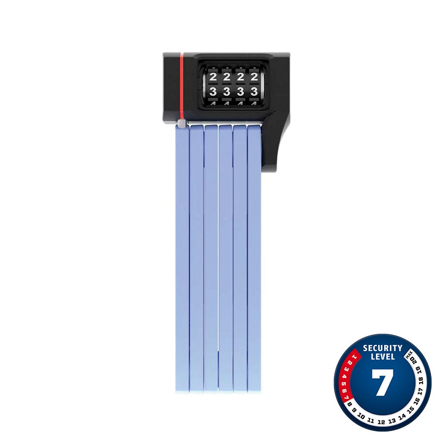Abus Bordo uGrip 5700C Folding Lock Combination 80cm 2.6 5mm Blue