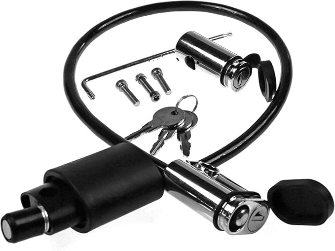 Kuat Transfer Cable Lock with Locking Hitch Pin - Single