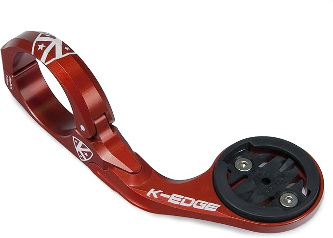 K-EDGE Pro Garmin Handlebar Mount: 31.8mm, Red