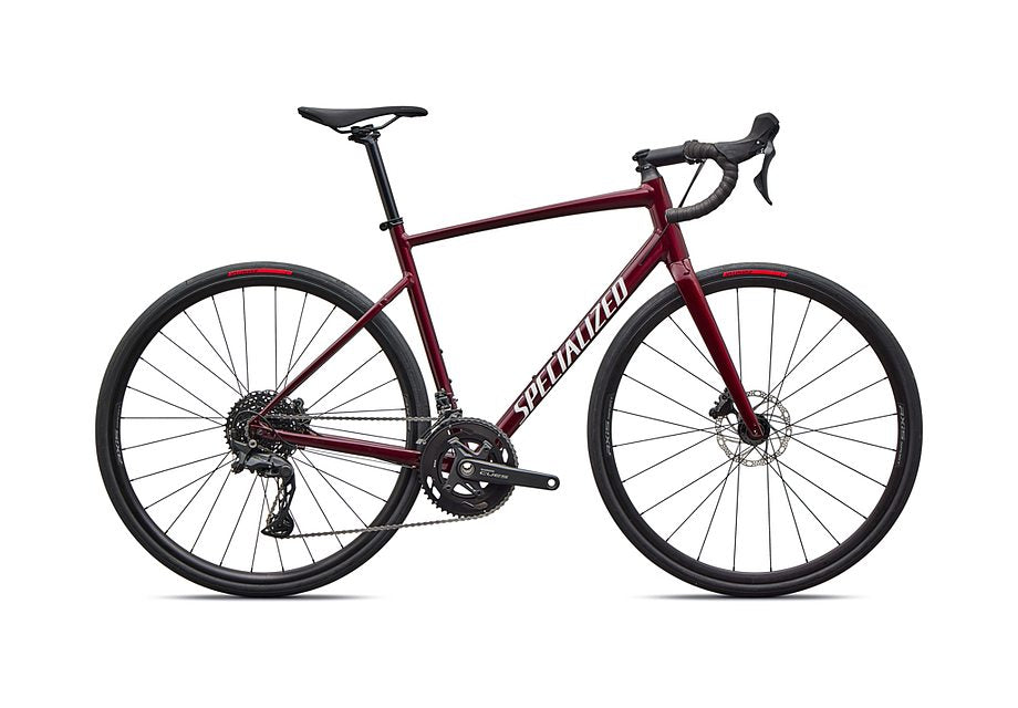 2026 Specialized Allez E5 Bike Maroon / White 49