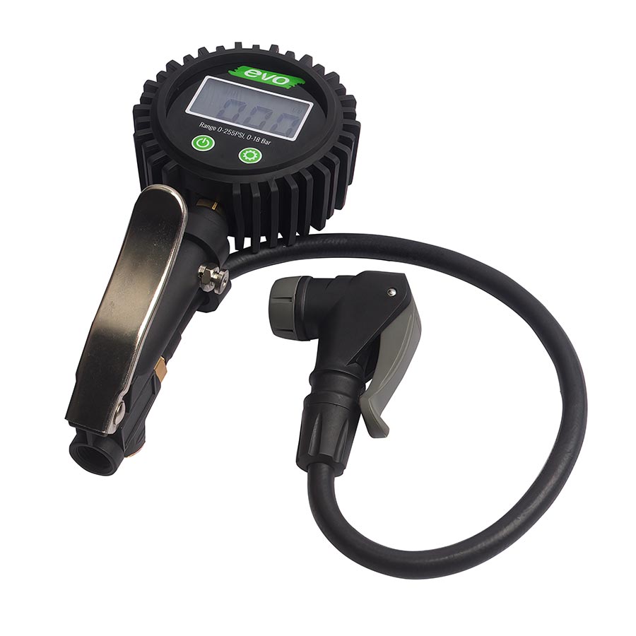 EVO DSI-1 Shop Inflator Pressure Gauge Presta Schrader