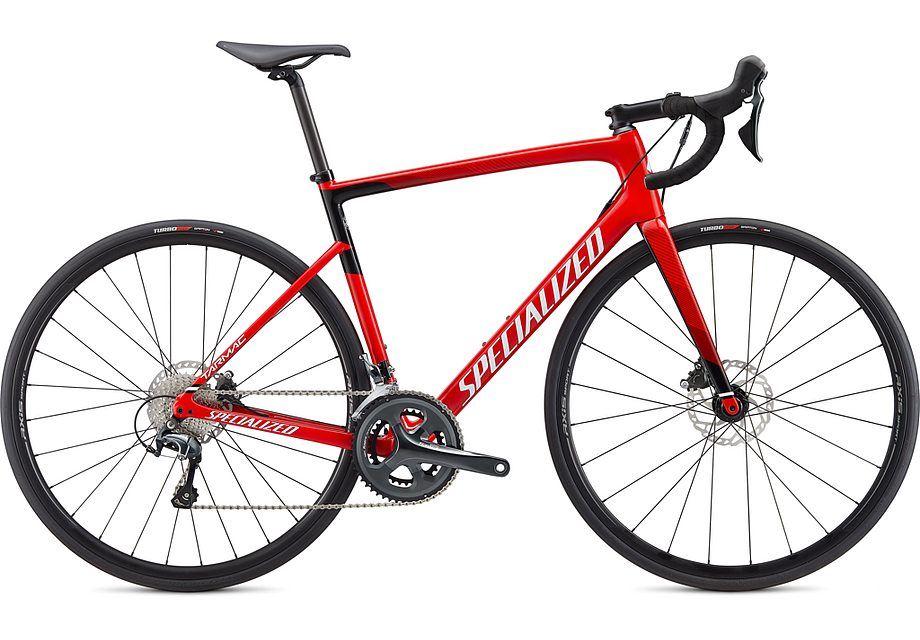Specialized tarmac sl6 disc gloss flo red/metallic white silver/fine silver/tarmac black 54