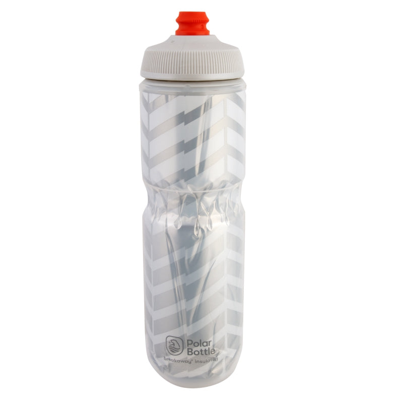 Polar Bottle Breakaway Water Bottle Bolt White/Silver 24oz