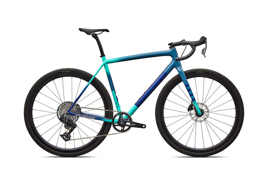 2026 Specialized Crux Expert Axs Bike Grey Blue/Lagoon Blue/Dune White/Majesty Blue 61
