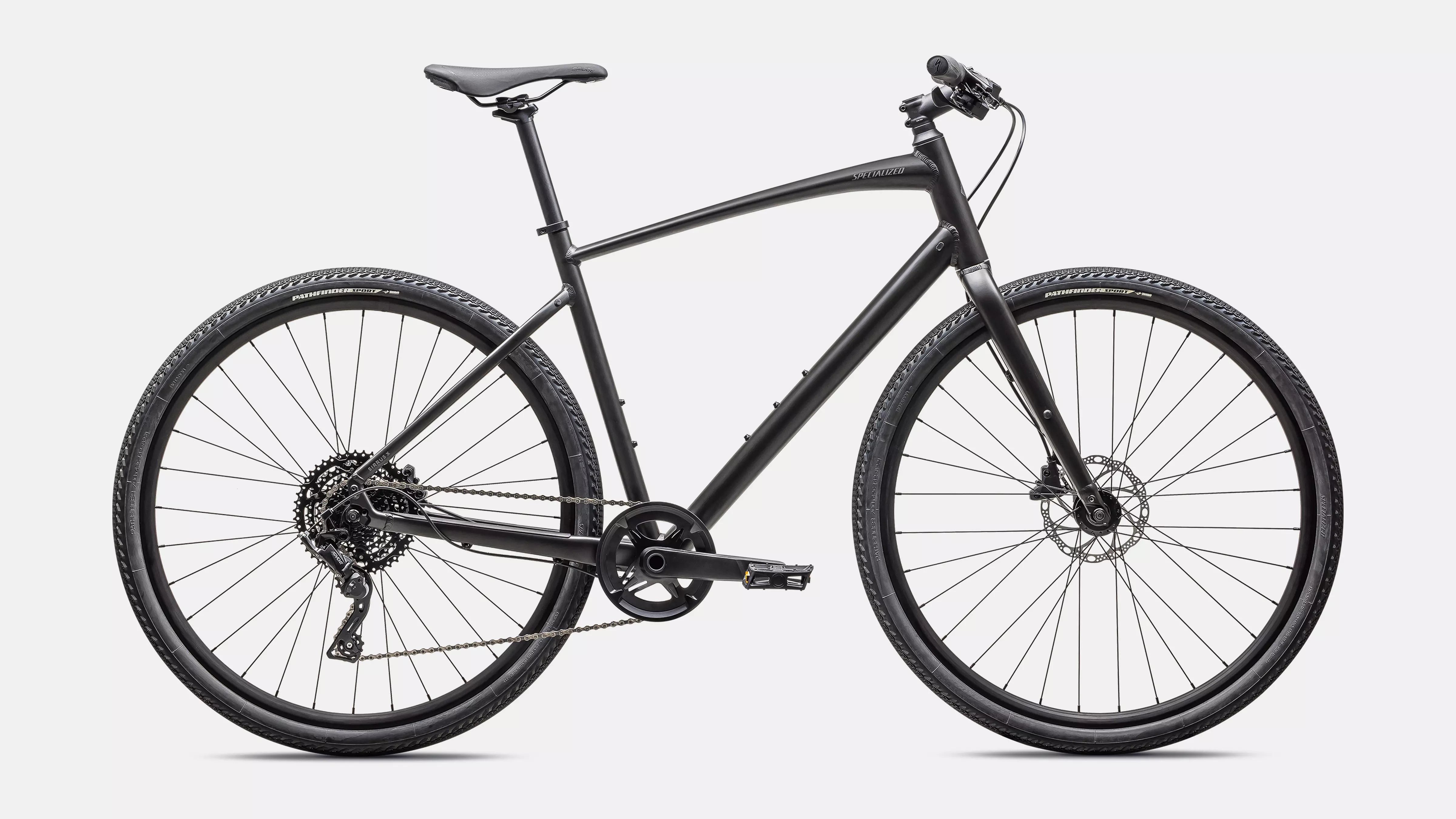 Cyrus 2025 Specialized sirrus x 3.0 km bike satin obsidian / smoke