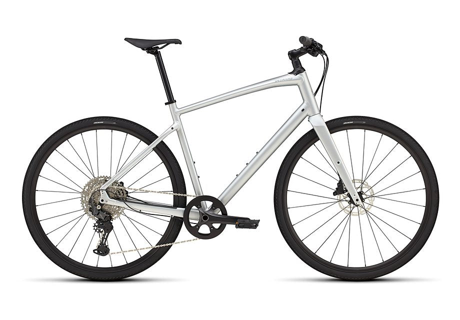 2025 Specialized sirrus x 4.0 bike satin silver dust / cool grey reflective m