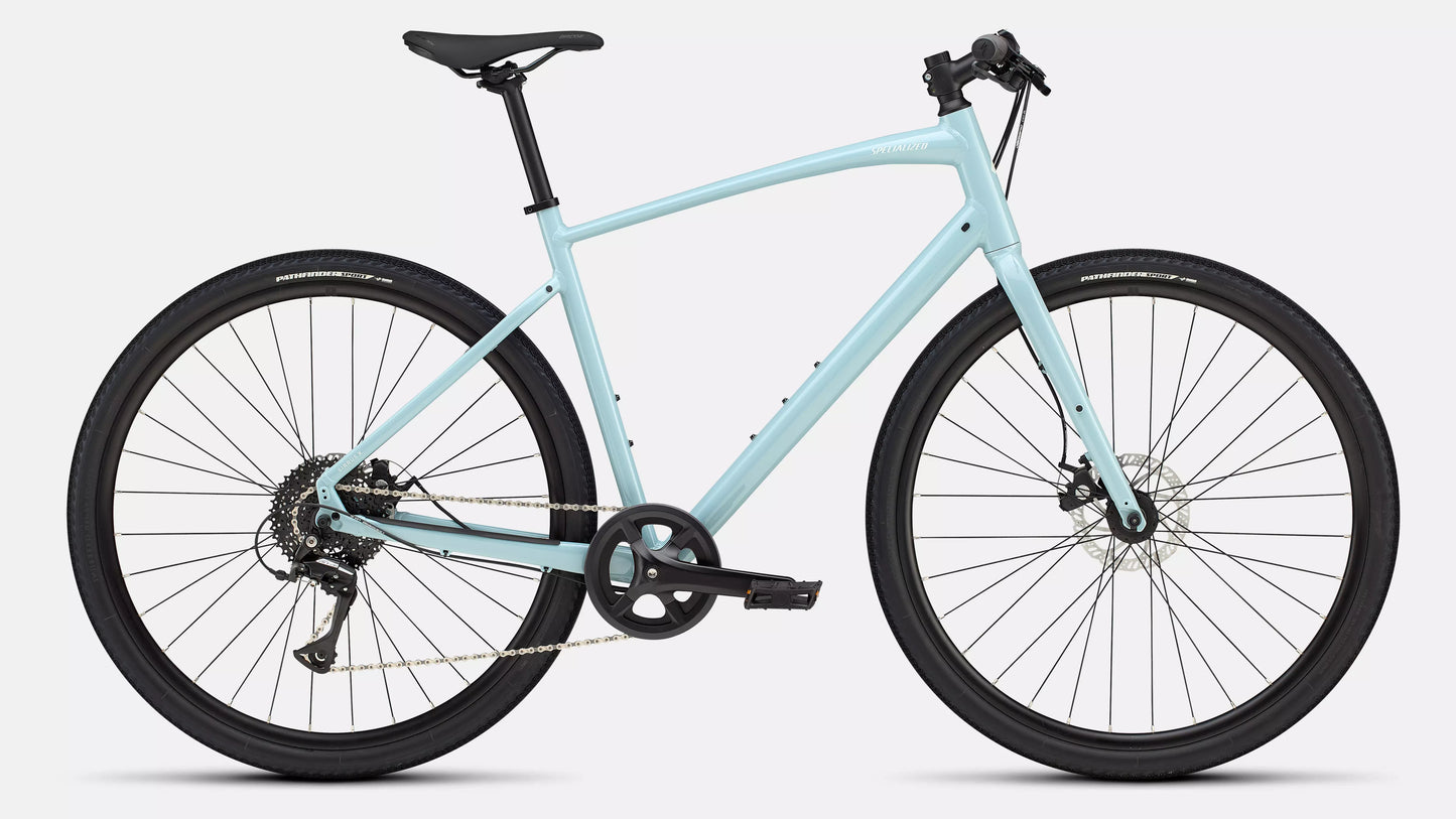 2025 Specialized sirrus x 1.0 km bike sea foam/dune white m
