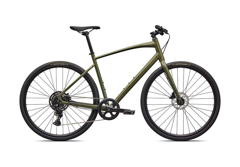 2026 Specialized Sirrus X 2.0 Km Bike Gloss Laruel Green Metallic / Sandstone Metallic Frost Reflective M