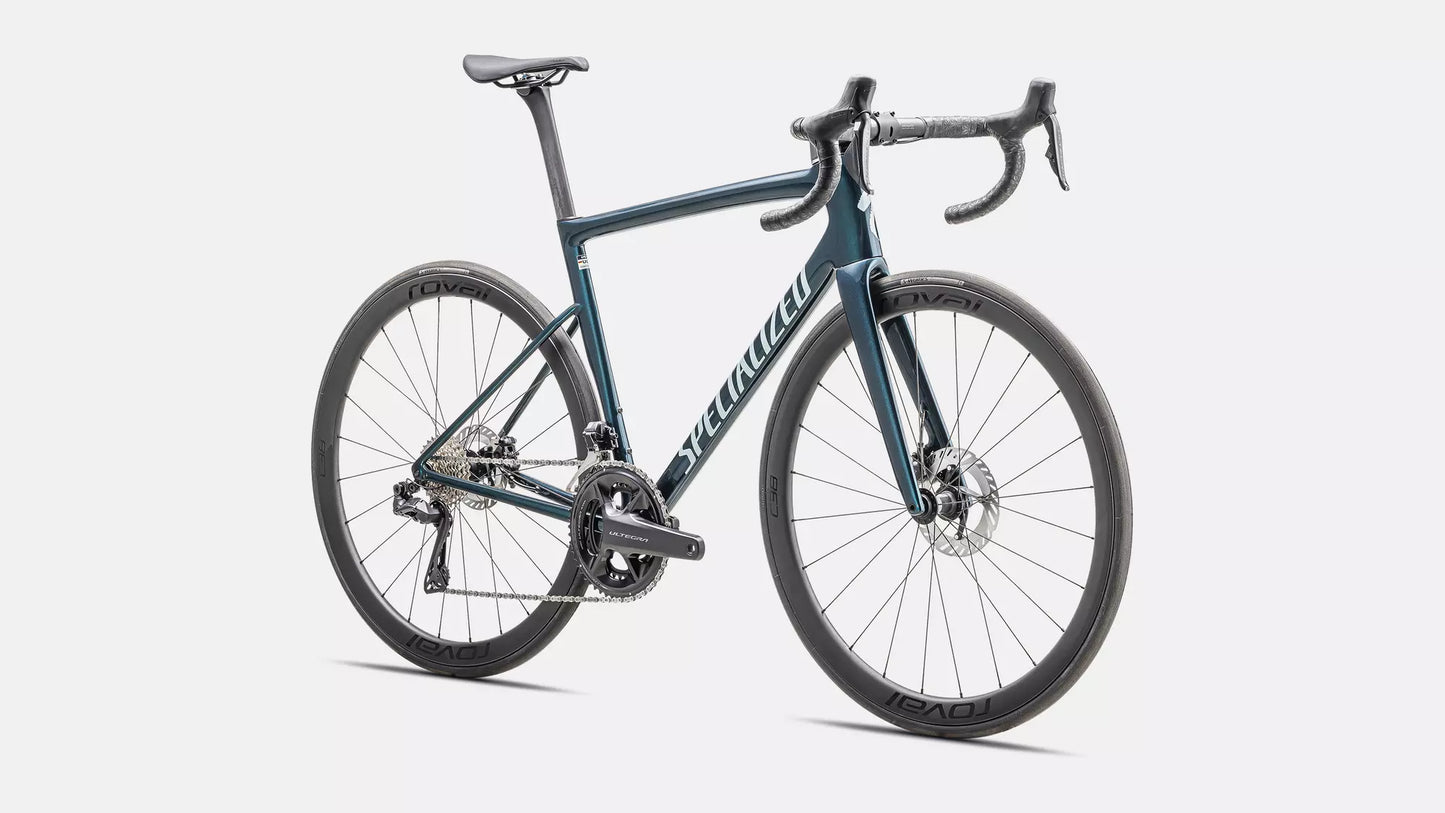 2025 Specialized tarmac sl8 expert di2 bike gloss deep lake metallic / green pearl over seafoam 56