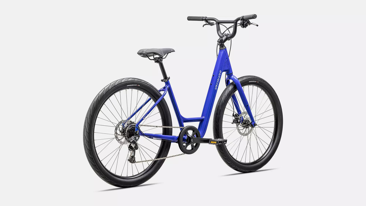 2025 Specialized roll 2.0 low entry bike gloss sapphire / satin white reflective l