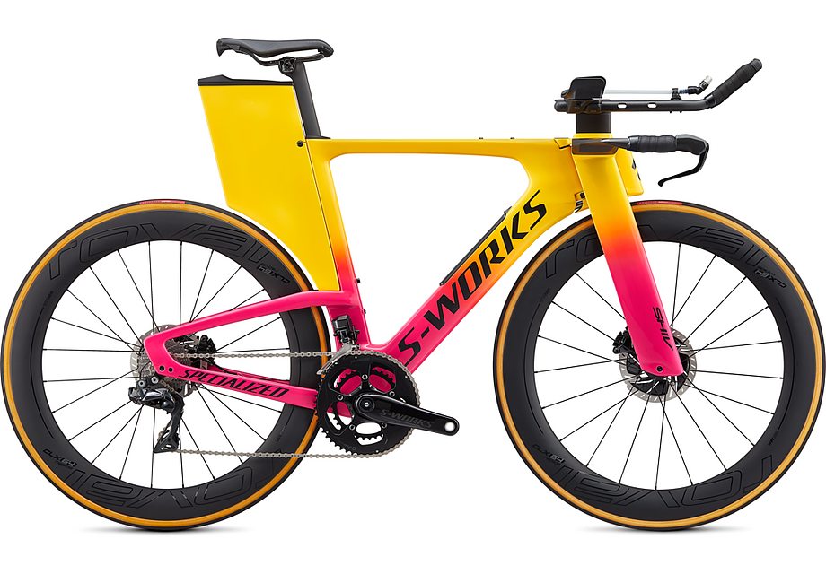 Specialized shiv S-Works disc di2 gloss golden yellow/vivid pink