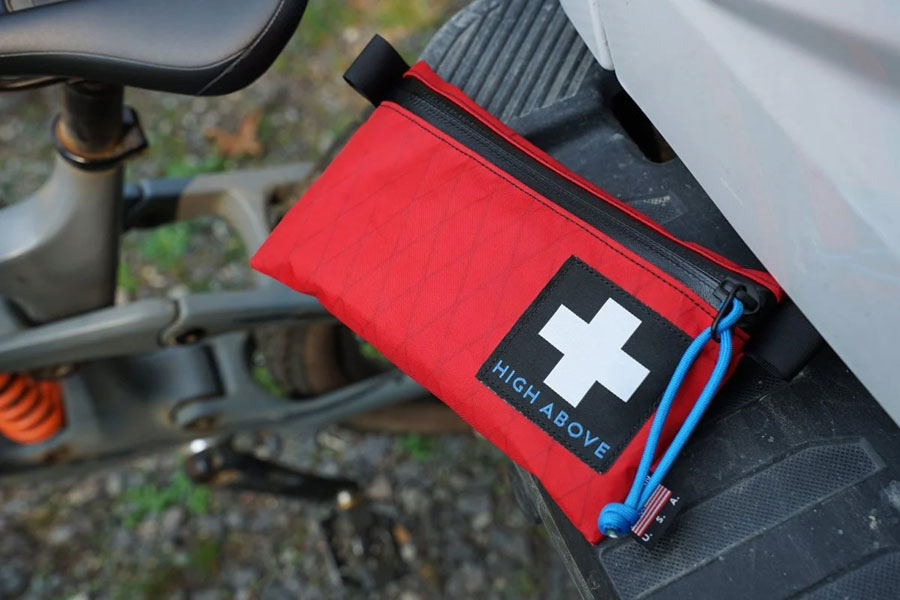 High Above Trail First Aid Kit Bag Accessory - Red