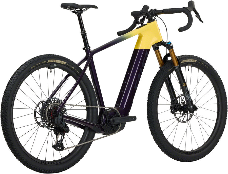 Salsa Tributary C Force XO AXS Transmission SUS Ebike - 29" Carbon Amethyst/YLW X-Large