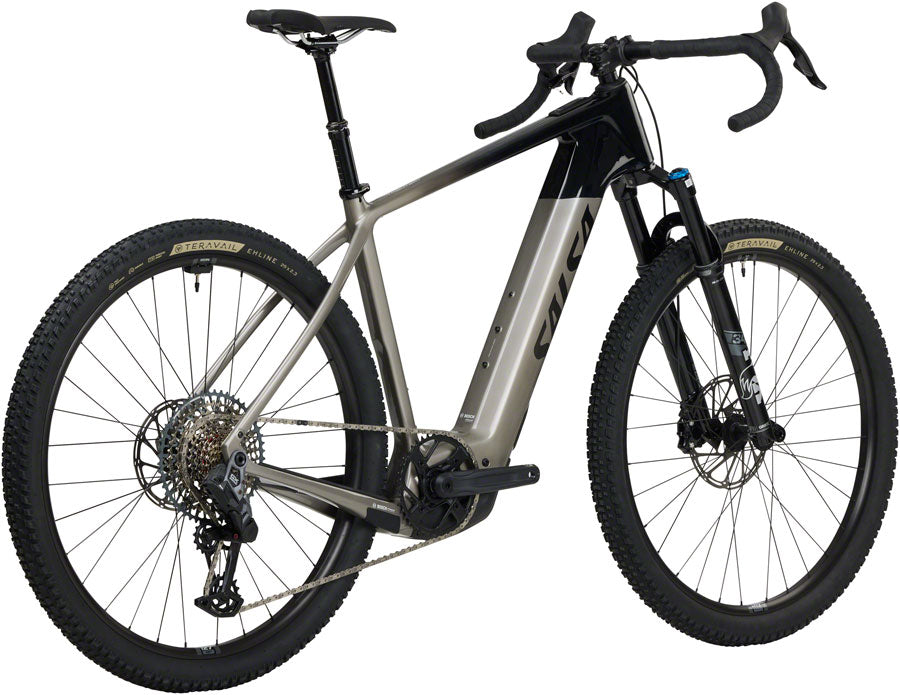 Salsa Tributary C Rival GX AXS Transmission SUS Ebike - 29" Carbon Charcoal/BLK X-Large