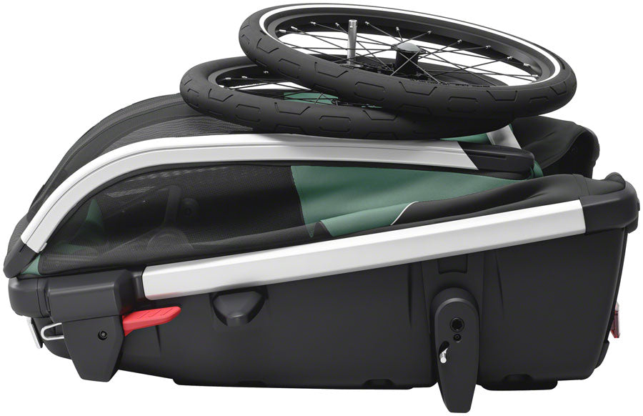 Thule BexeyDog Bike Trailer- Hazy Green Medium