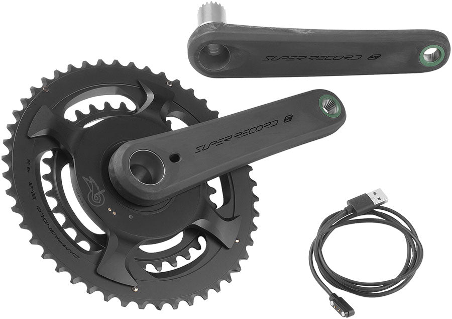 Campagnolo Super Record S Wireless Power Meter Crankset - 170mm 12-Speed 52/36t Campy 121/88 Asym BCD Ultra Torque Spindle Carbon