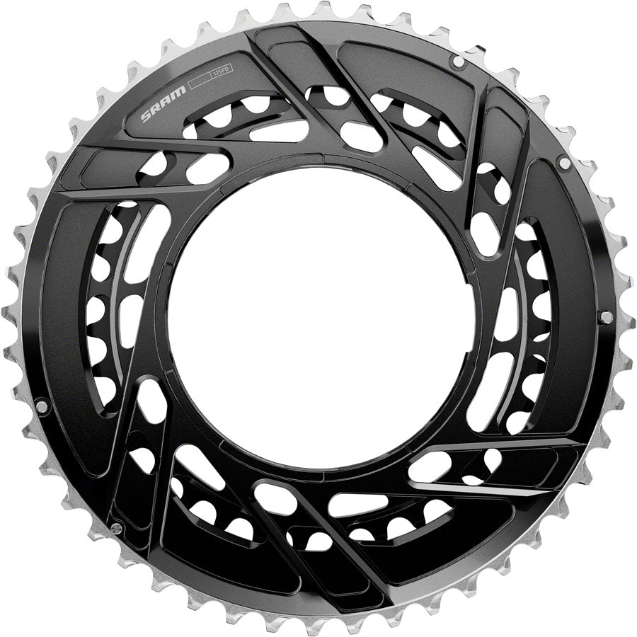 SRAM Force 2x Thread Mount Chainring - 46/33t 12-Speed Thread Mount For Force E1 AXS PM Spider BLK E1