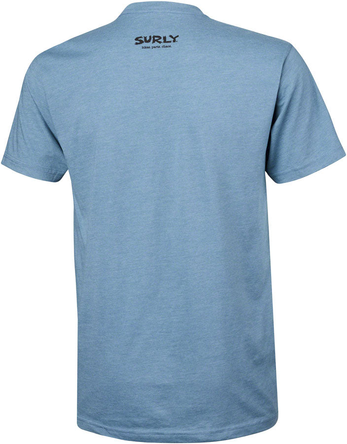 Surly Skullet Short Sleeve T-Shirt - Unisex Slate Blue Small