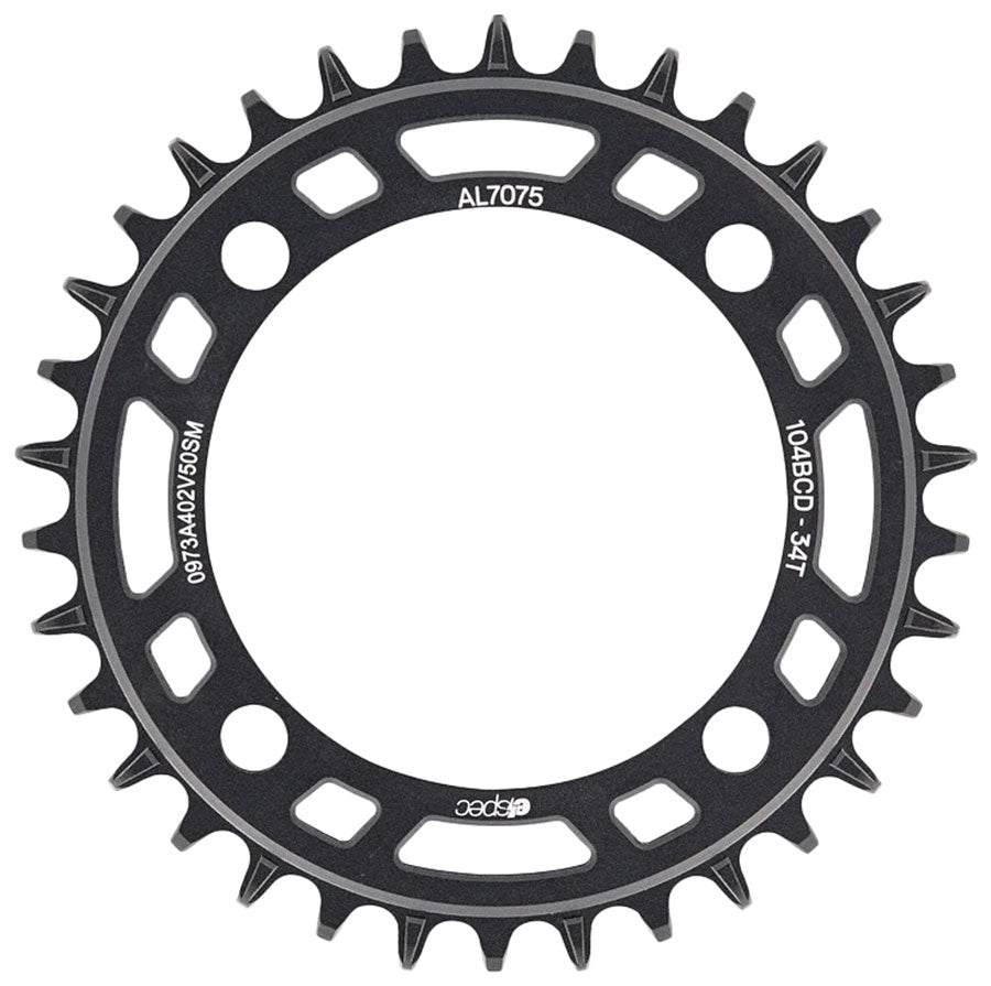 e*thirteen Helix e*spec Chainring 104BCD AL Direct Mount 34T Black