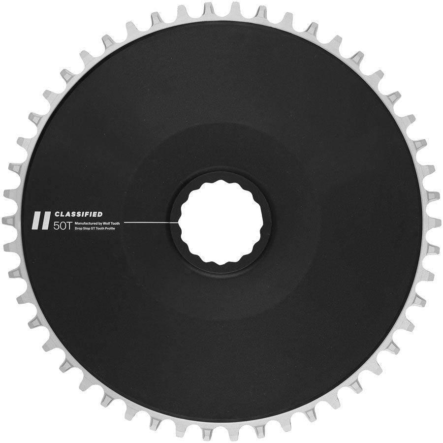 Classified Aero Chainring - 50t DropStop ST HG+ KMC 12-Speed Chains BLK