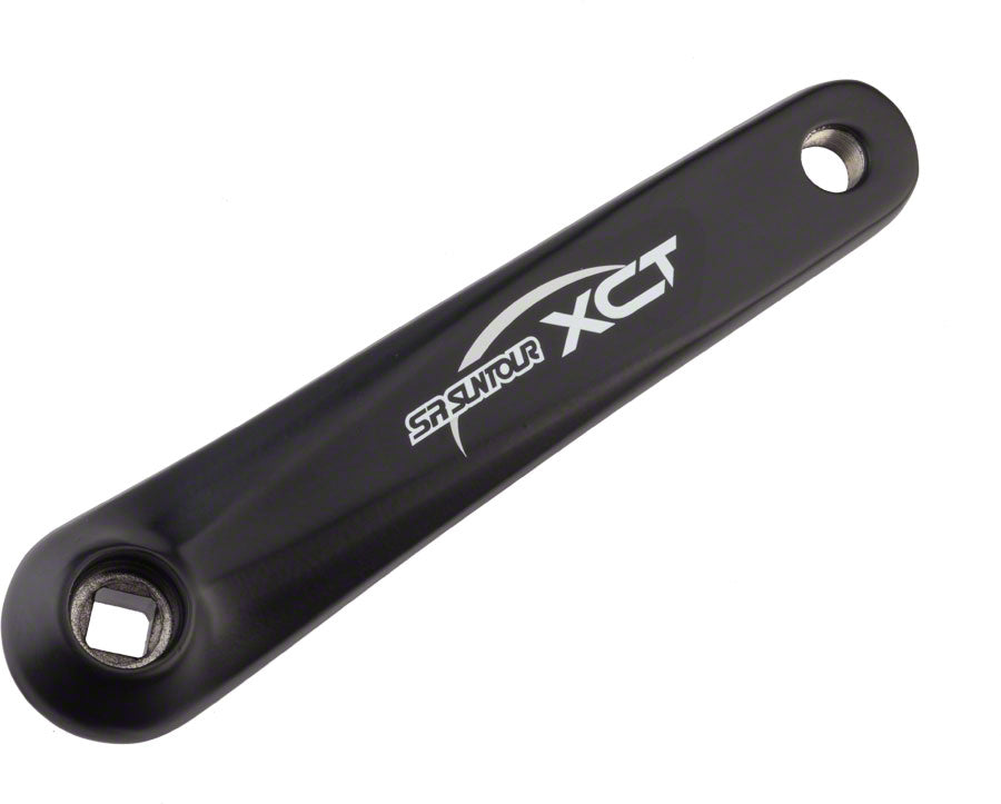 SR Suntour XCT Left Crank Arm Replacement: 175mm Diamond Taper Black