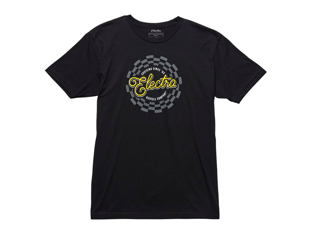 Shirt Electra Classic Check Tee Men Small Black