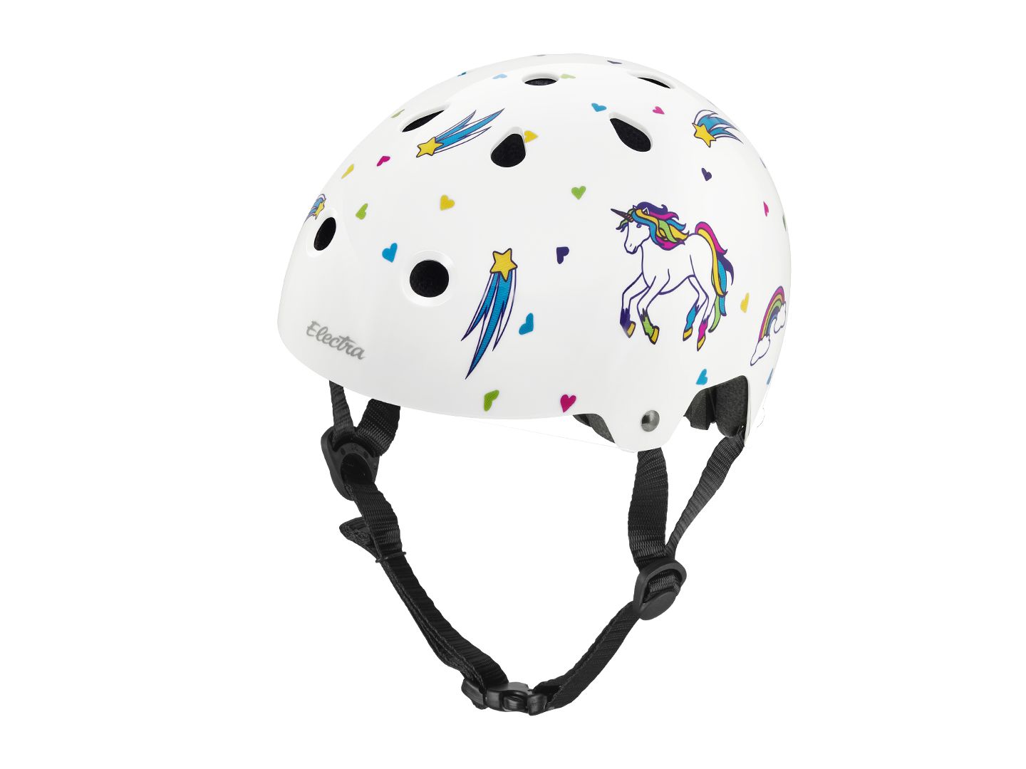 Helmet Electra Lifestyle Unicorn Large White Metallic CPSC