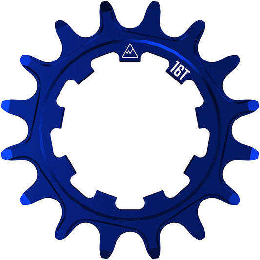 Wheels Manufacturing SOLO-XD Cog - 16t Blue Driver and Single Cog Wheels Manufacturing   