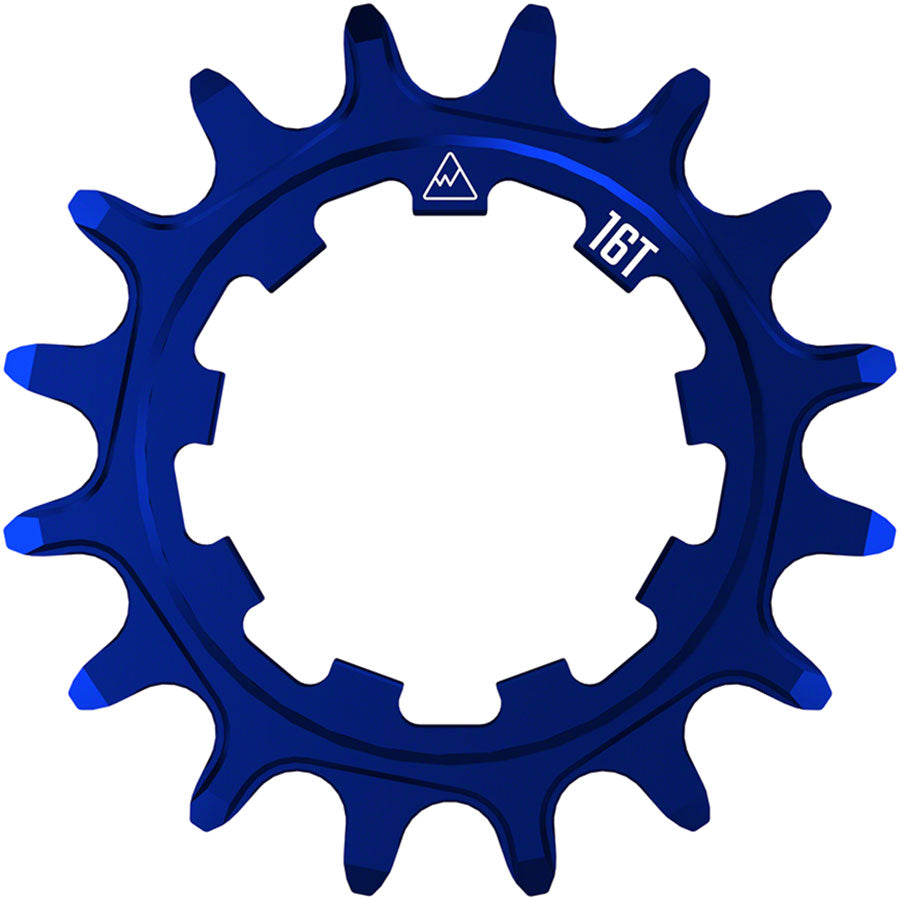 Wheels Manufacturing SOLO-XD Cog - 16t Blue Driver and Single Cog Wheels Manufacturing