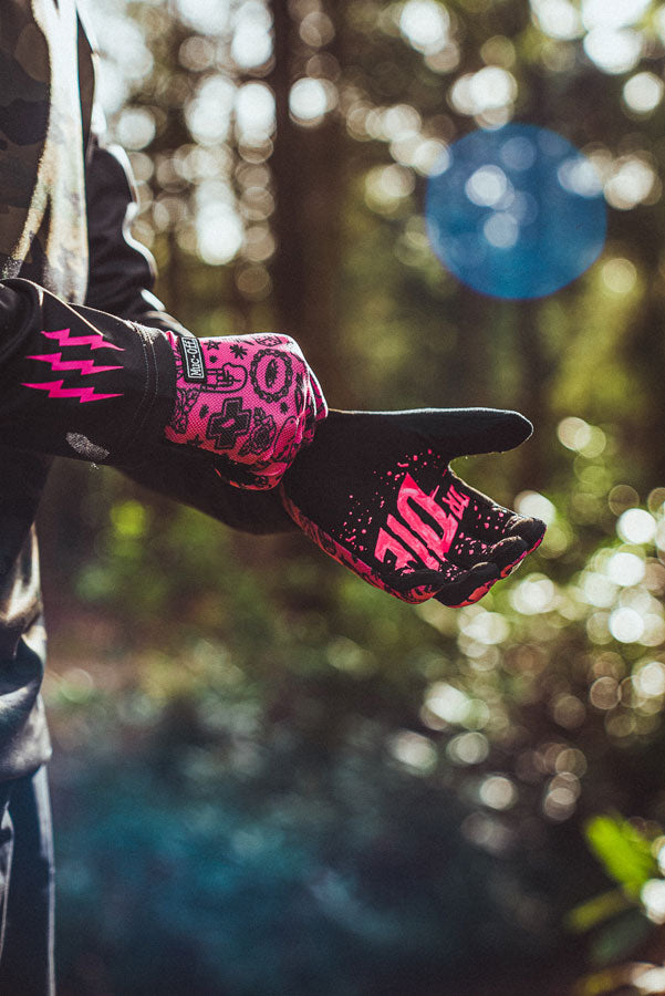 Muc-Off Summer Lightweight Mesh Rider Gloves - Pink Large